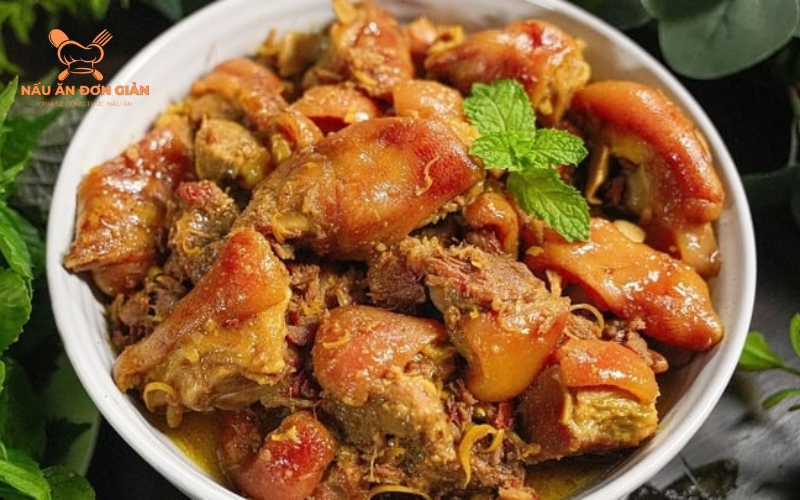 Mẹo nấu chân giò giả cầy ngon như ngoài hàng