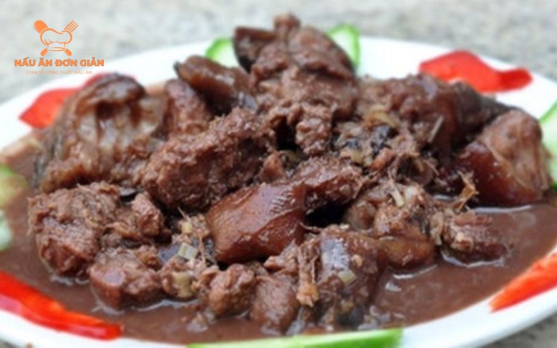 Cách làm thịt chó xào lăn nước cốt dừa