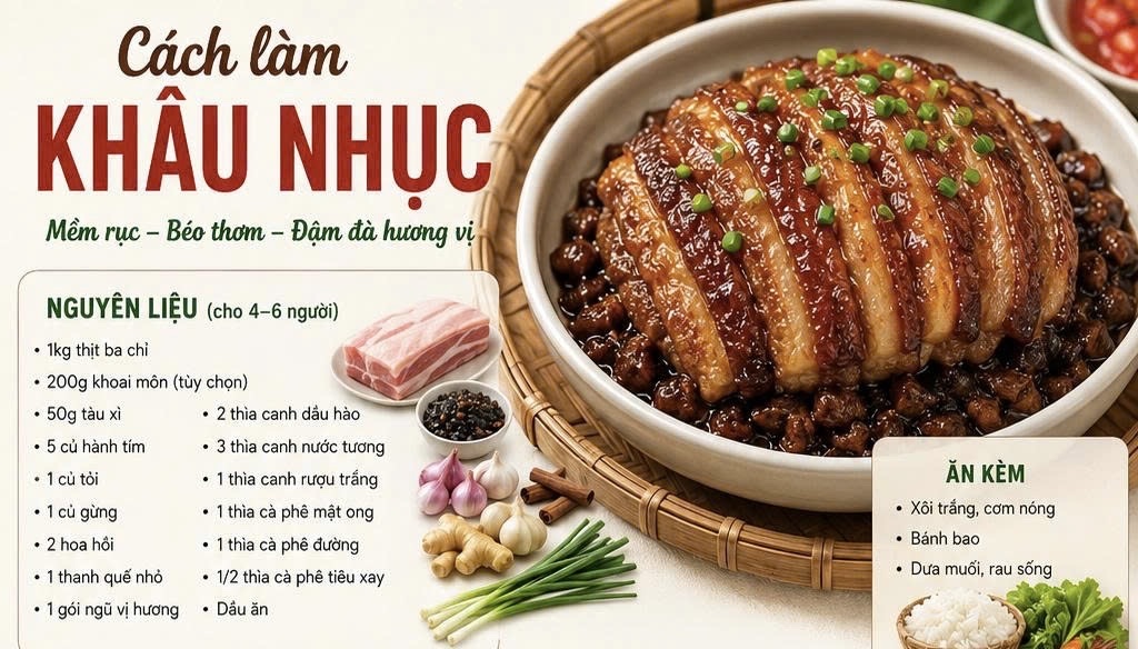 Cách làm khâu nhục
